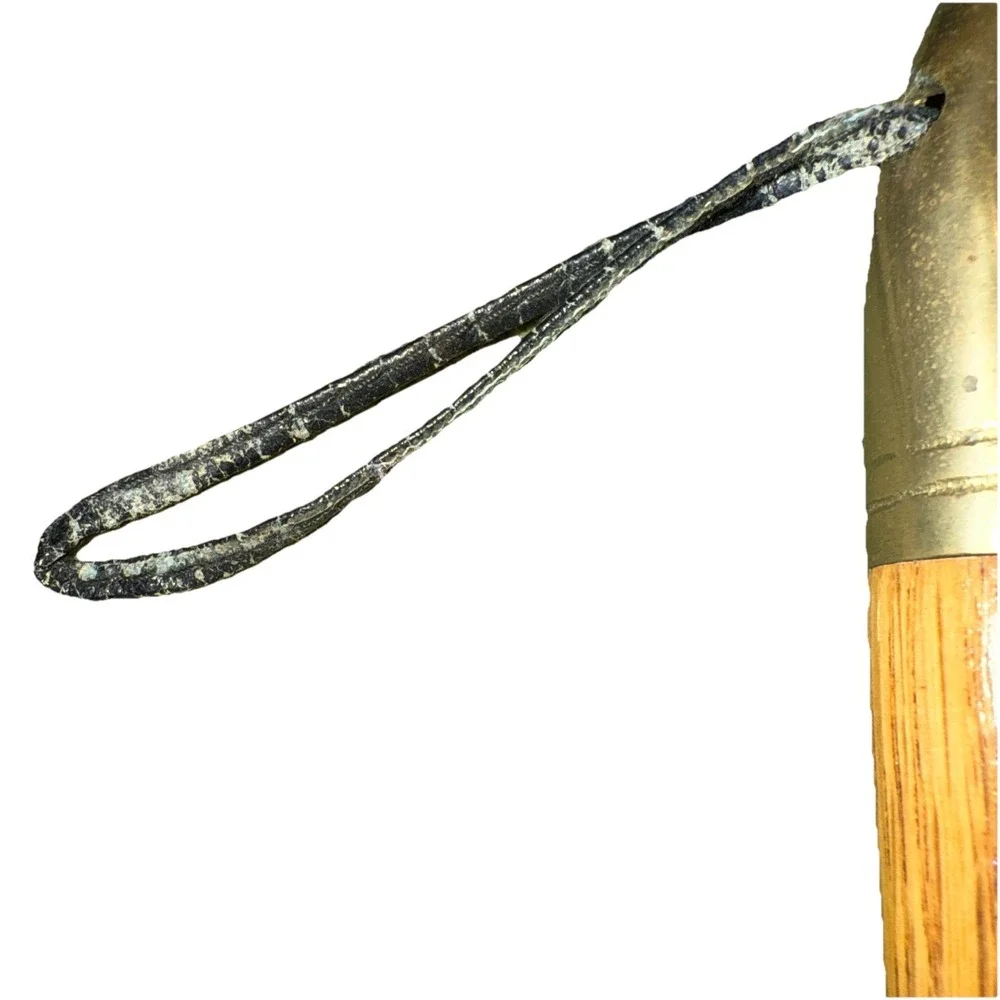 Vintage Andre Sadek Brass Duck Head Shoe Brush Lint Brush Leather Strap